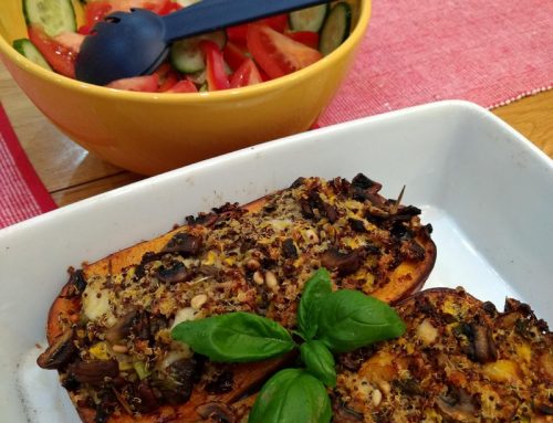 Stuffed butternut squash